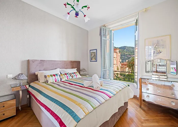 4 Pieces Vue Mer, 6 Pers, Balcon, Wifi, Garage Apartment Villefranche-sur-Mer